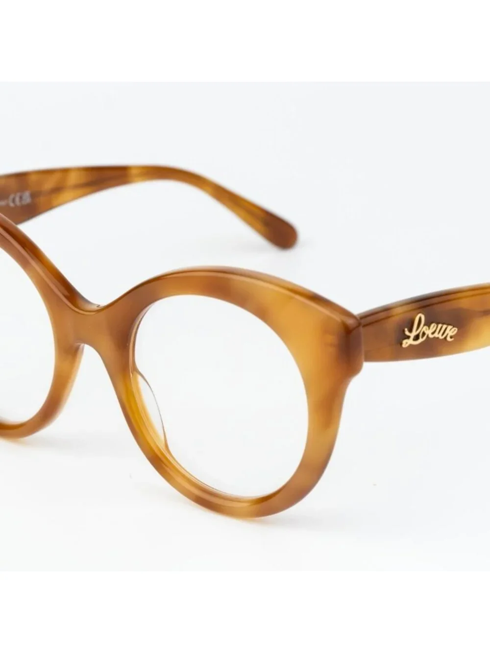 Loewe CURVY Women Eyeglasses Havana Round LW50074I 053 NEW AUTHENTIC